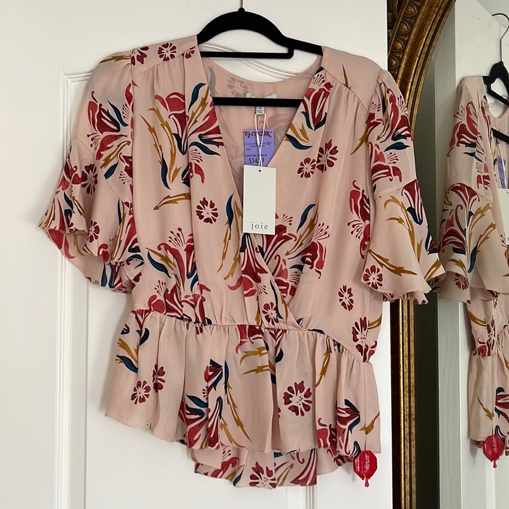 Joie blouse 100% silk. Size medium